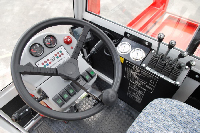 PS sideloader operator lever controls